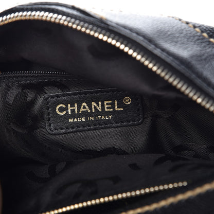 Chanel Caviar CC Stitched Hobo Black 7 of 10