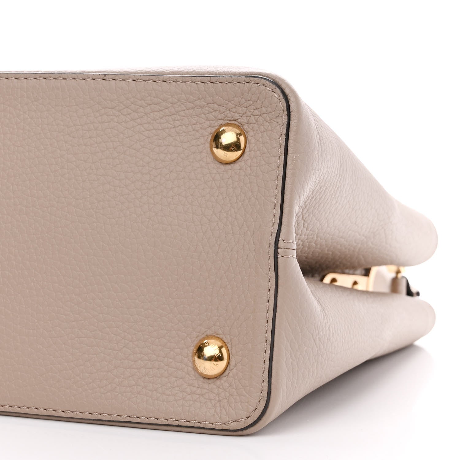 Louis Vuitton Taurillon Capucines MM Galet 10 of 11