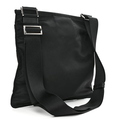 Prada Nylon Vela Flat Messenger Bag Black 3 of 10