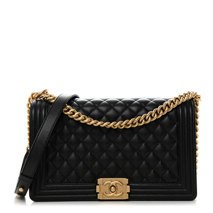 Chanel Caviar Diamond Stitched Top Handle Flap Navy 2 of 19