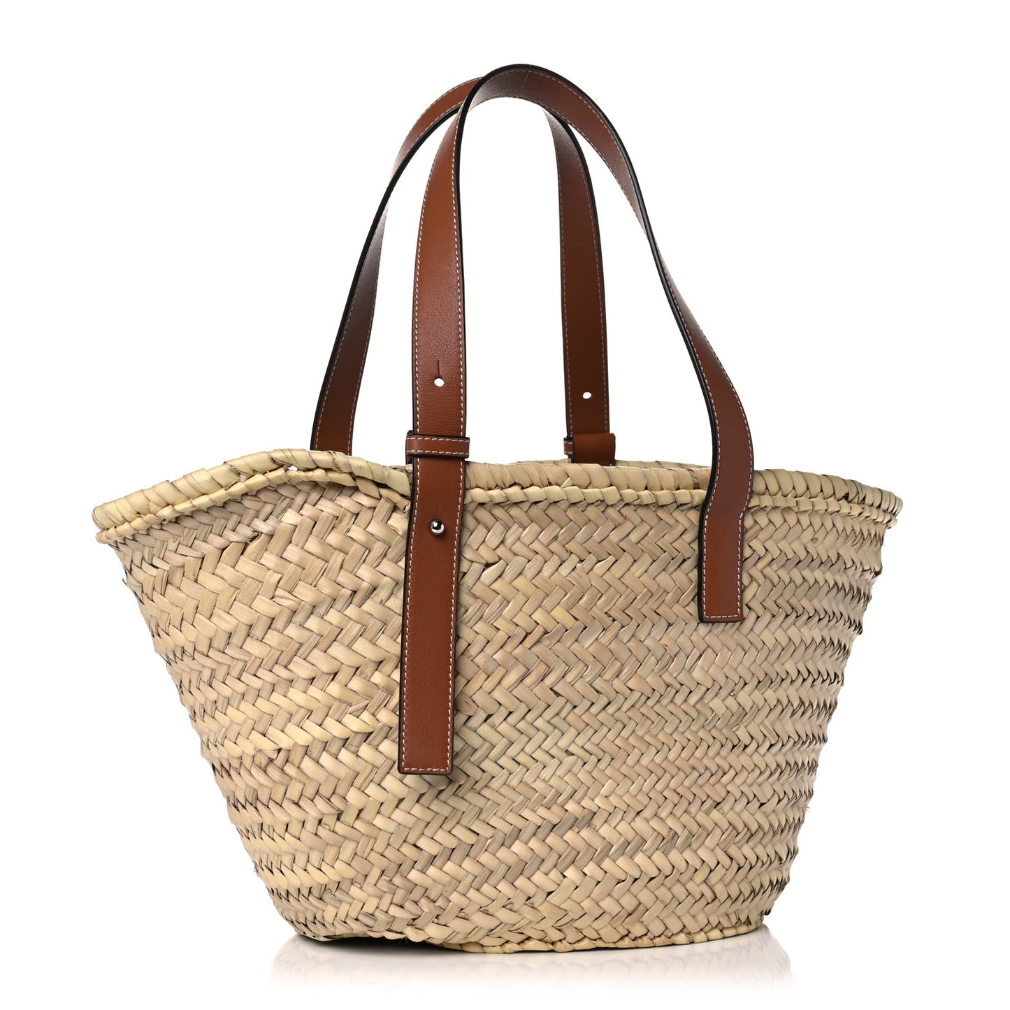 Raffia Basket Tote Bag Natural Tan