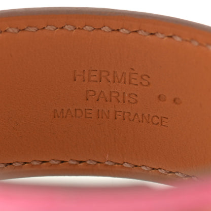 Hermes Matte Niloticus Crocodile Collier de Chien CDC 24 Bracelet T3 Rose Bubblegum 3 of 4