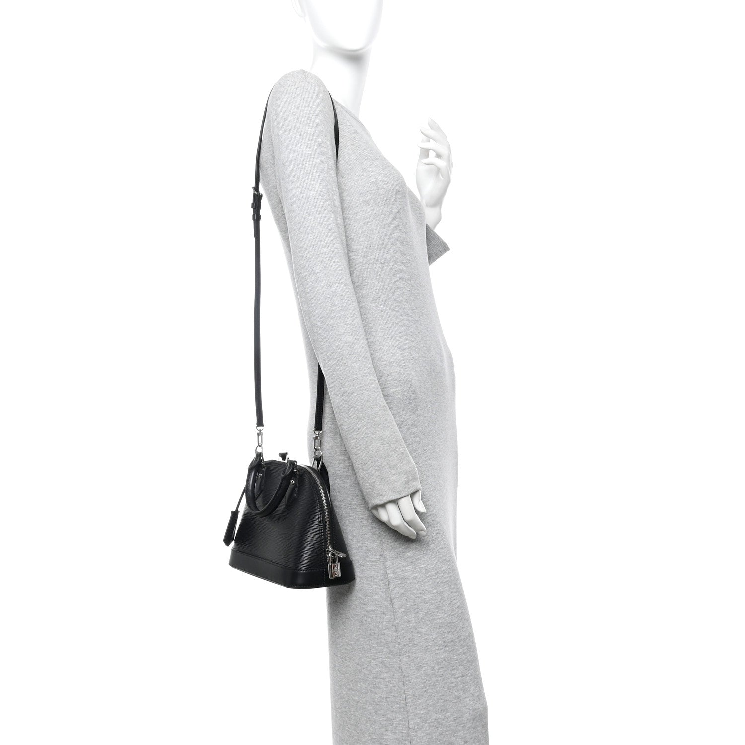 Louis Vuitton Epi Alma BB Black 2 of 9