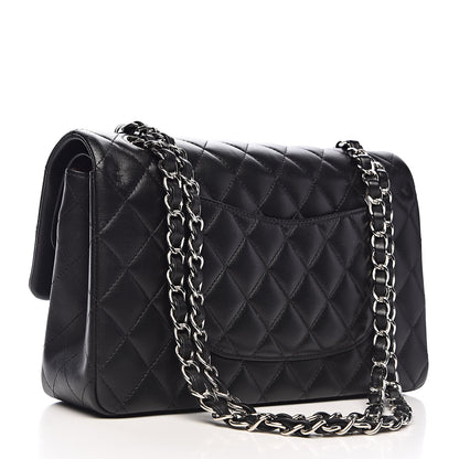 Chanel Lambskin Quilted Medium Double Flap Black 3 of 11