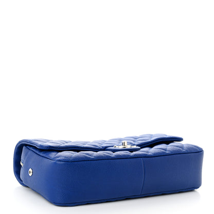 Chanel Caviar Quilted Jumbo Easy Flap Blue 4 of 10