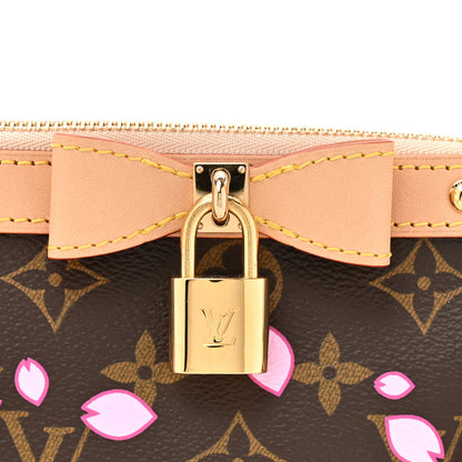 Louis Vuitton LV X TM Monogram Cherry Blossom Pochette Accessories Sakura Brown 7 of 9
