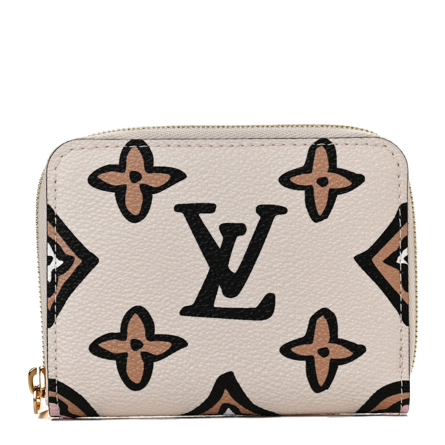 Louis Vuitton Monogram Giant Wild At Heart Zippy Coin Purse Creme 1 of 8