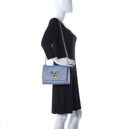 Louis Vuitton Epi Twist Shoulder Bag MM Denim Light 2 of 9
