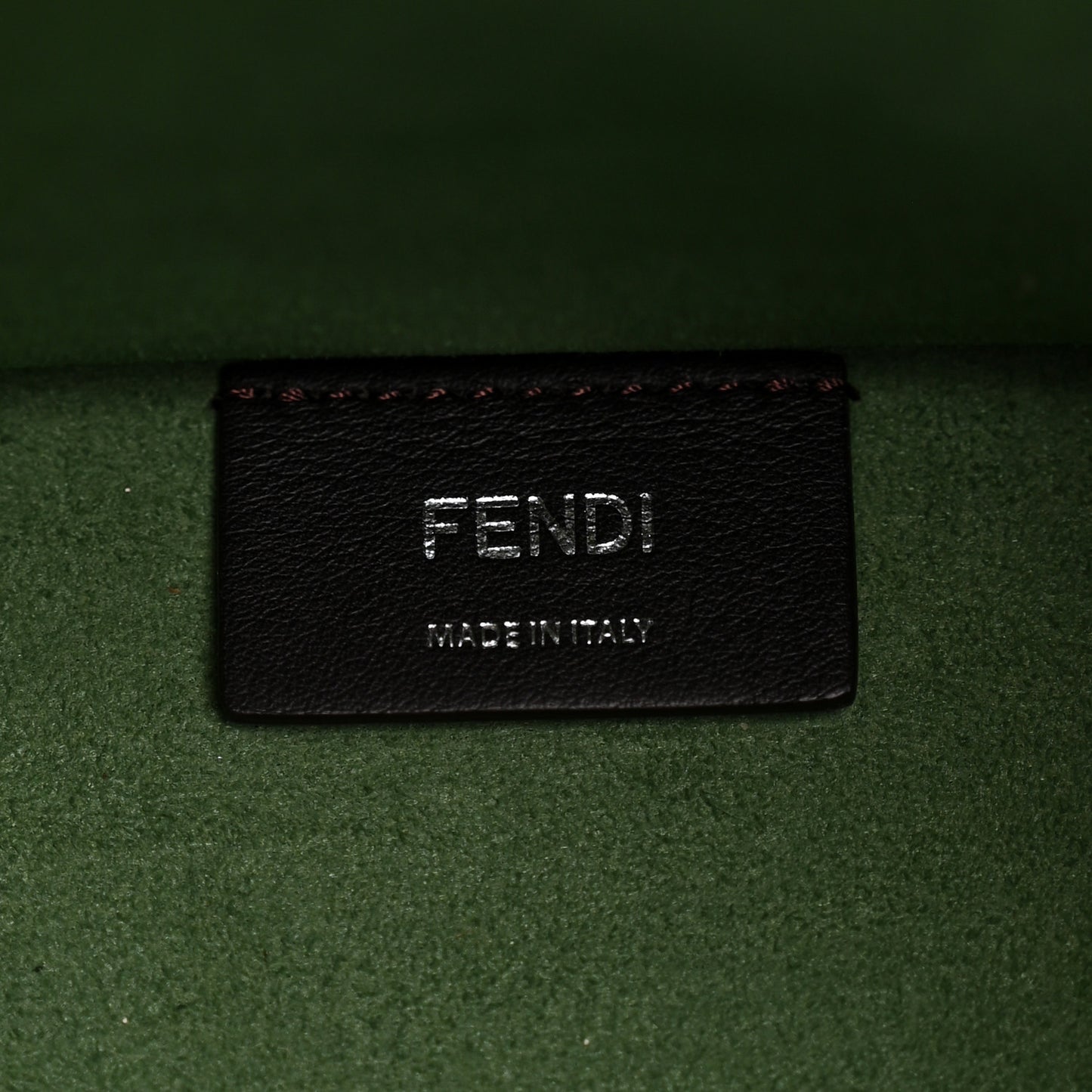 Vitello Cher Plexiglass Logo Debossed Medium Fendi Sunshine Shopper Tote Verde Islanda