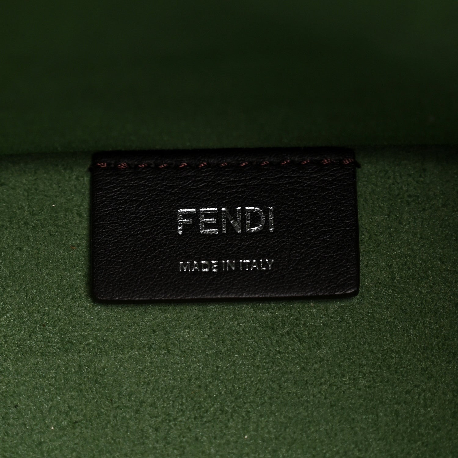 Fendi Vitello Cher Plexiglass Logo Debossed Medium Fendi Sunshine Shopper Tote Verde Islanda 6 of 11