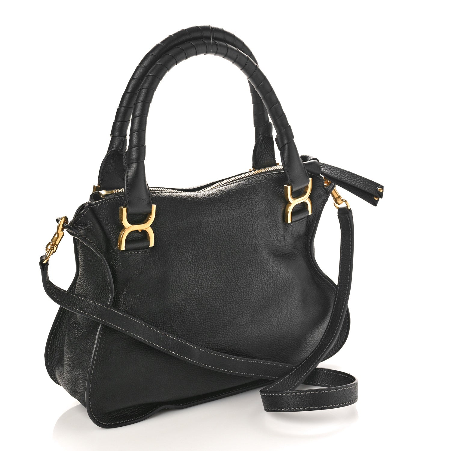 Chloe Calfskin Medium Marcie Satchel Black 3 of 8