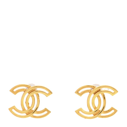 Chanel Metal Obazine CC Earrings Gold 1 of 5