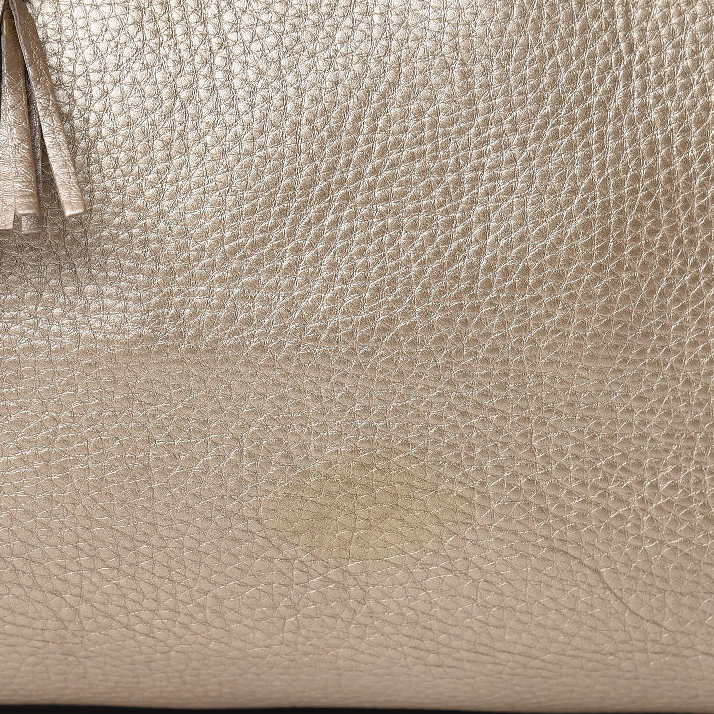 Metallic Pebbled Calfskin Medium Bella Tote Gold