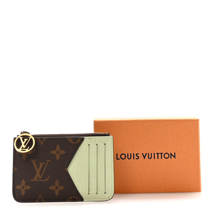 Louis Vuitton Monogram Coin Card Holder Light Green 7 of 7