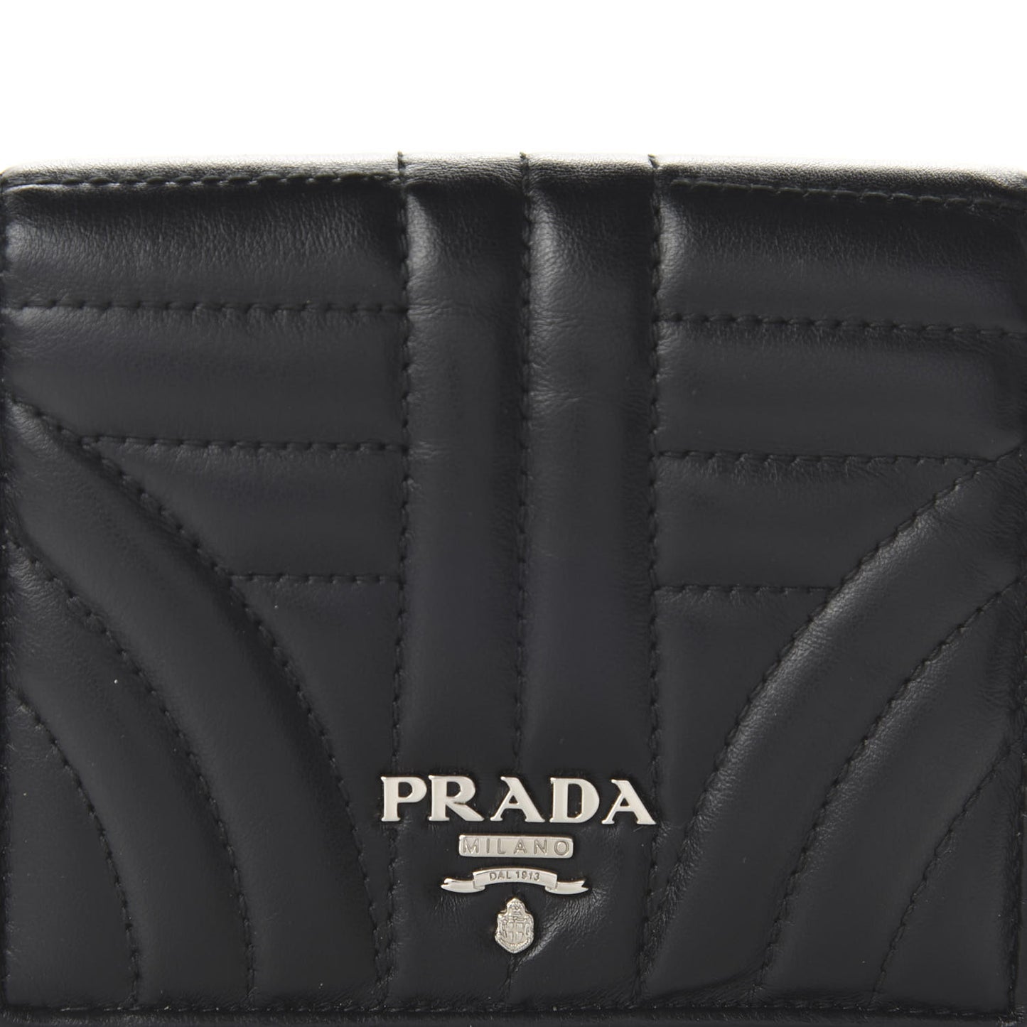 Soft Calfskin Impunture Diagramme Wallet Black