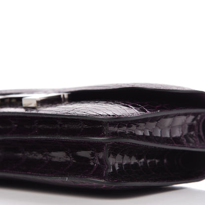 Hermes Shiny Niloticus Crocodile Constance Elan 25 Amethyste 7 of 11