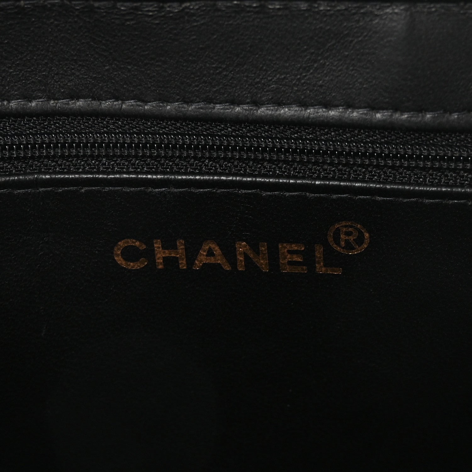 Chanel Lambskin Quilted CC Front Pocket Shopping Tote Black 6 of 9