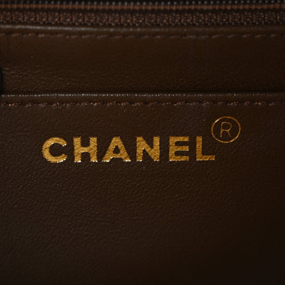 Chanel Lambskin Quilted Messenger Flap Bag Dark Brown 7 of 9