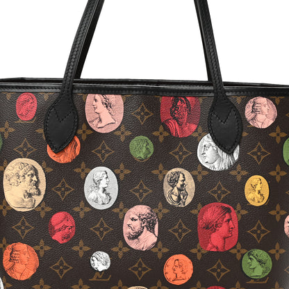 Louis Vuitton X Fornasetti Monogram Cameo Neverfull MM 8 of 10