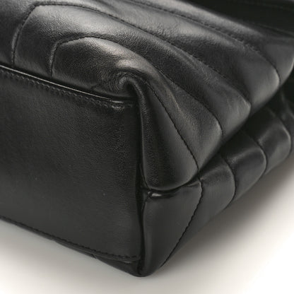 Saint Laurent Calfskin Y Quilted Monogram Small Loulou Chain Satchel Black 8 of 8