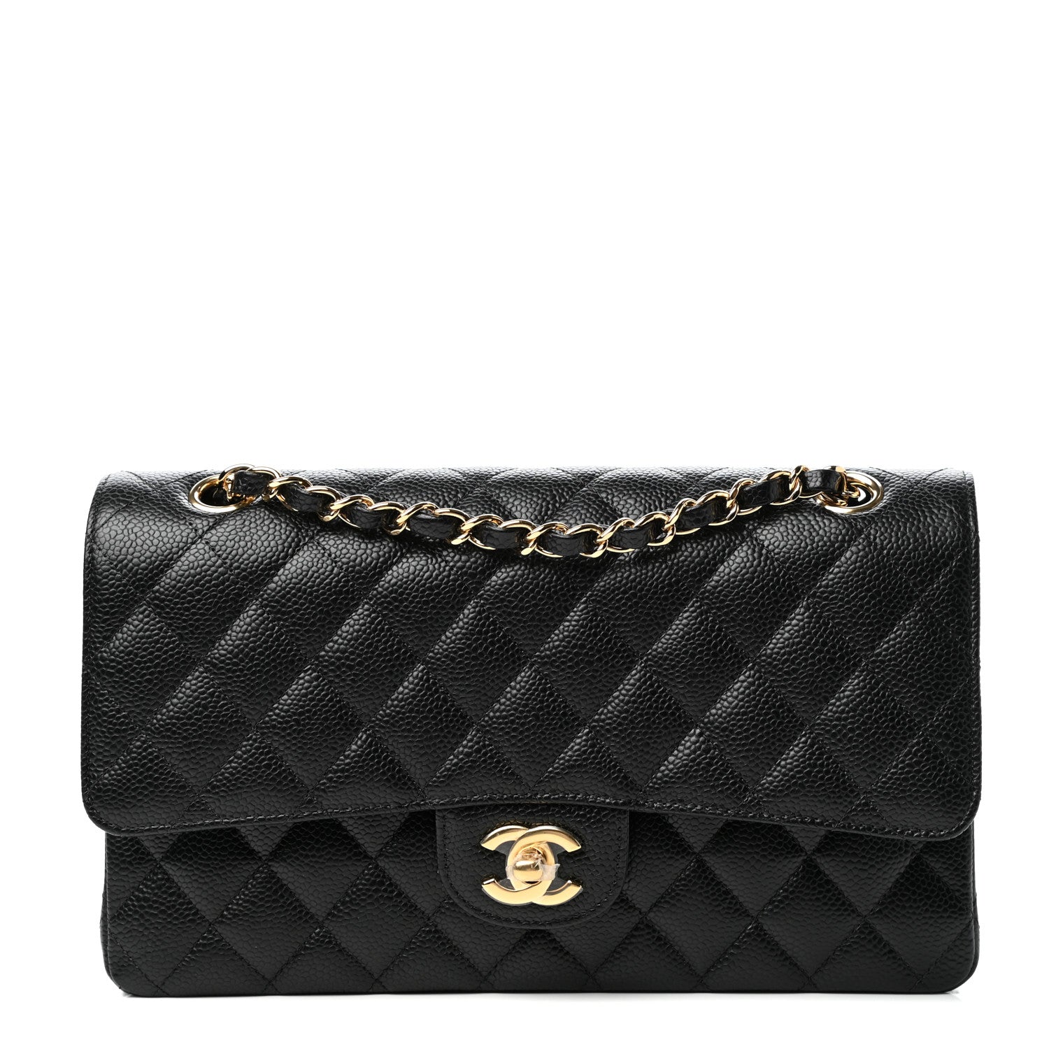 Chanel Caviar Quilted Medium Double Flap Black 1 of 12