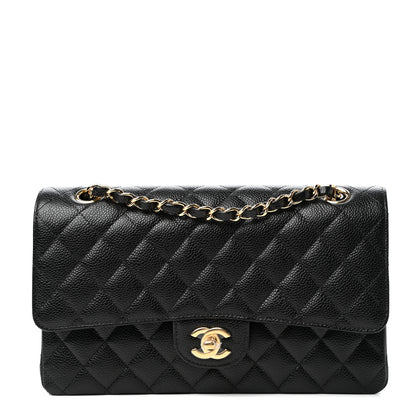 Chanel Caviar Quilted Medium Double Flap Black 1 of 12