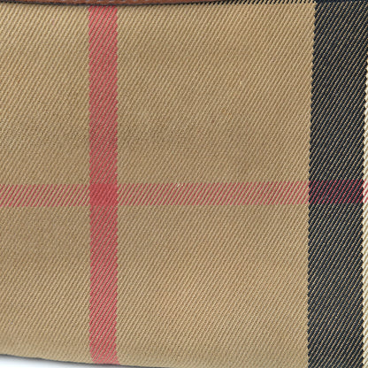 Burberry House Check Derby Peyton Crossbody Clutch Bag Tan 9 of 13