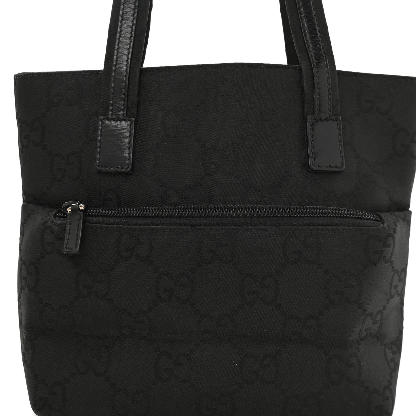 GG Plus Small Monogram Tote Black