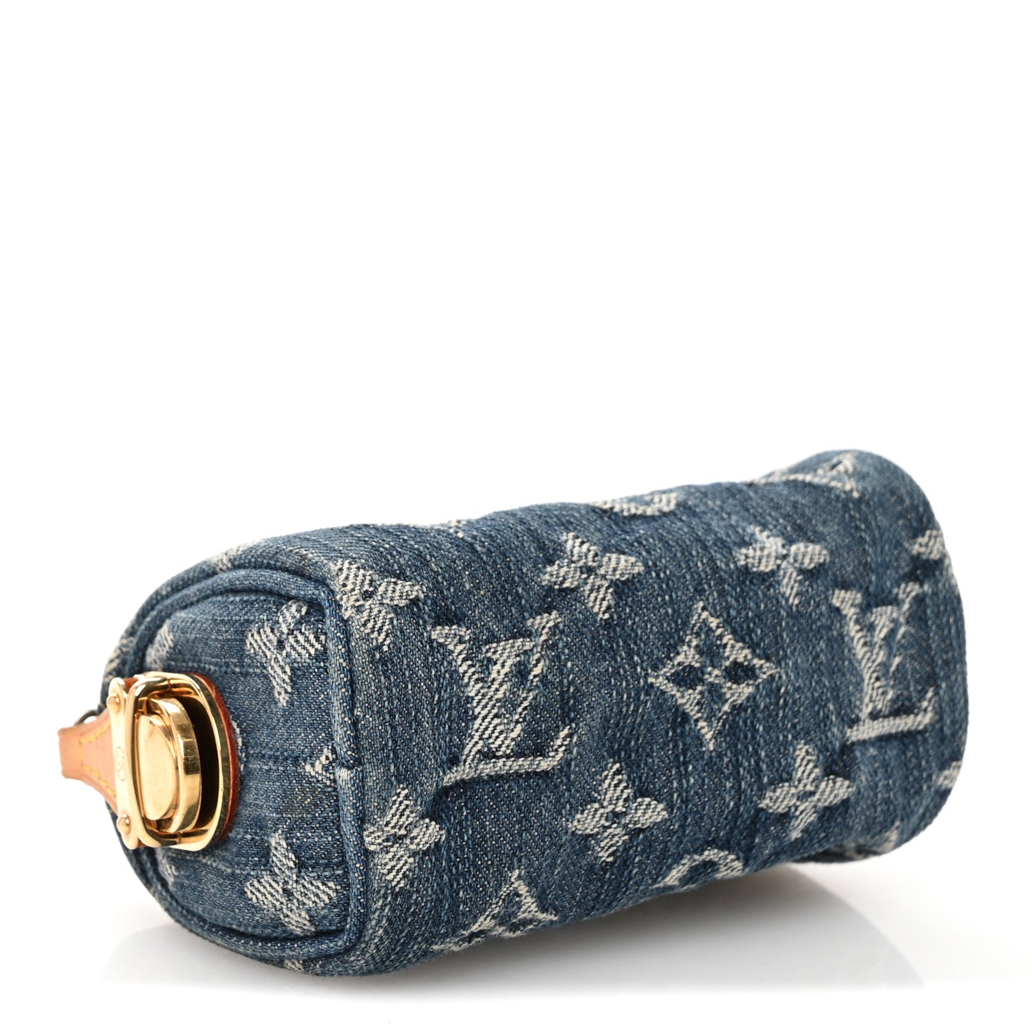 Louis Vuitton Monogram Denim Pochette Speedy PM Key Holder Blue 4 of 8