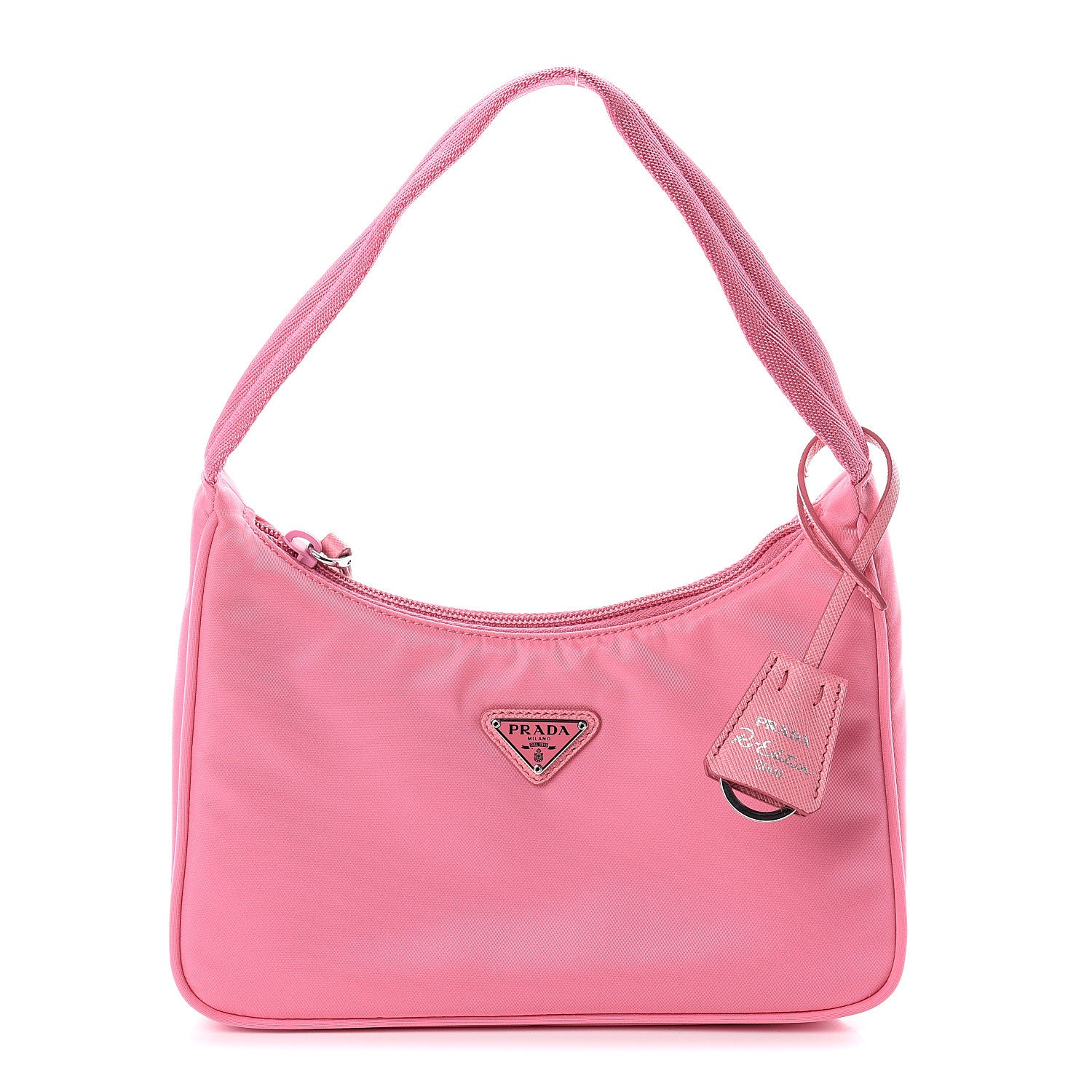 Prada Tessuto Nylon Mini Re-Edition 2000 Bag Begonia 1 of 8
