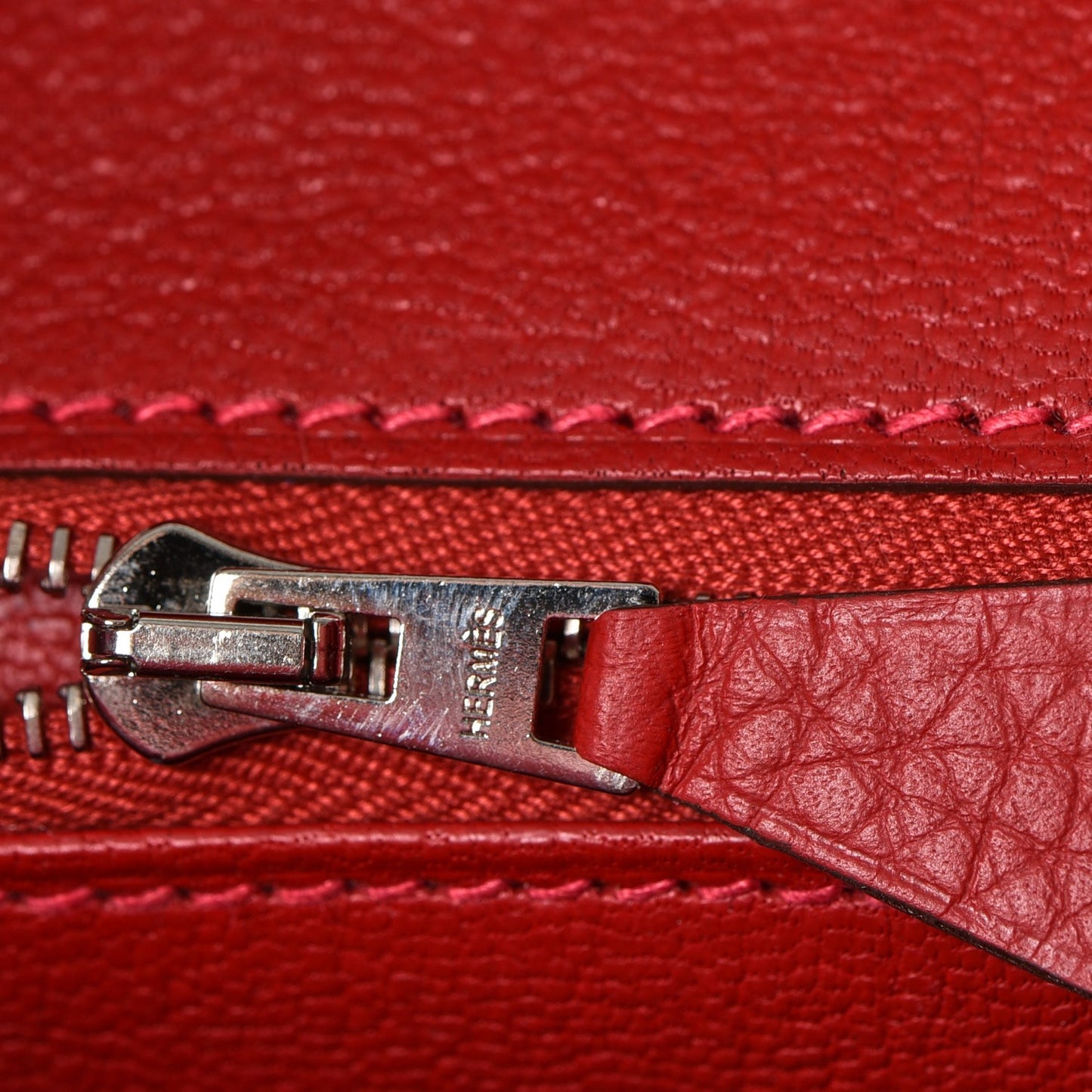 Taurillon Clemence Birkin 30 Rouge Garance