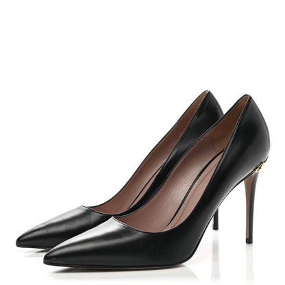 Gucci Calfskin Horsebit Pumps 40 Black 3 of 9