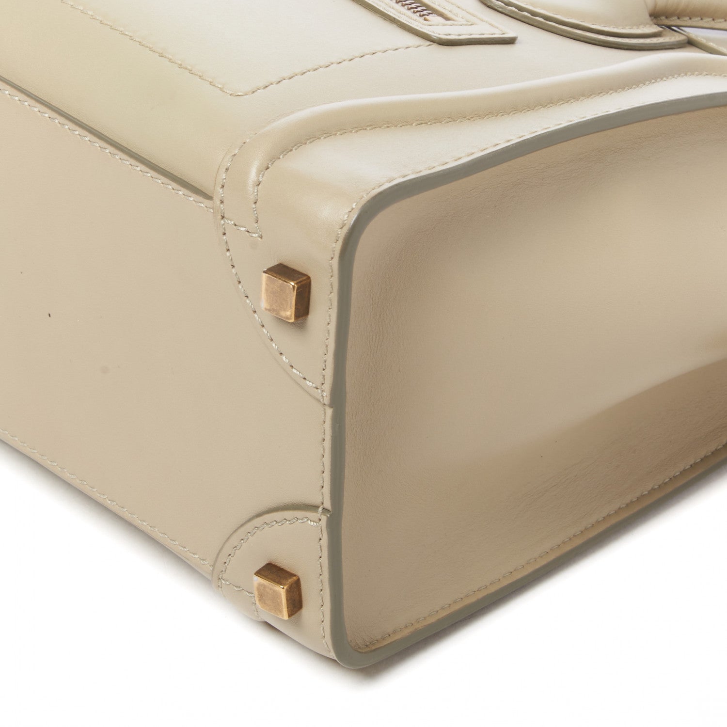 Celine Smooth Calfskin Micro Luggage Mastic 4 of 10