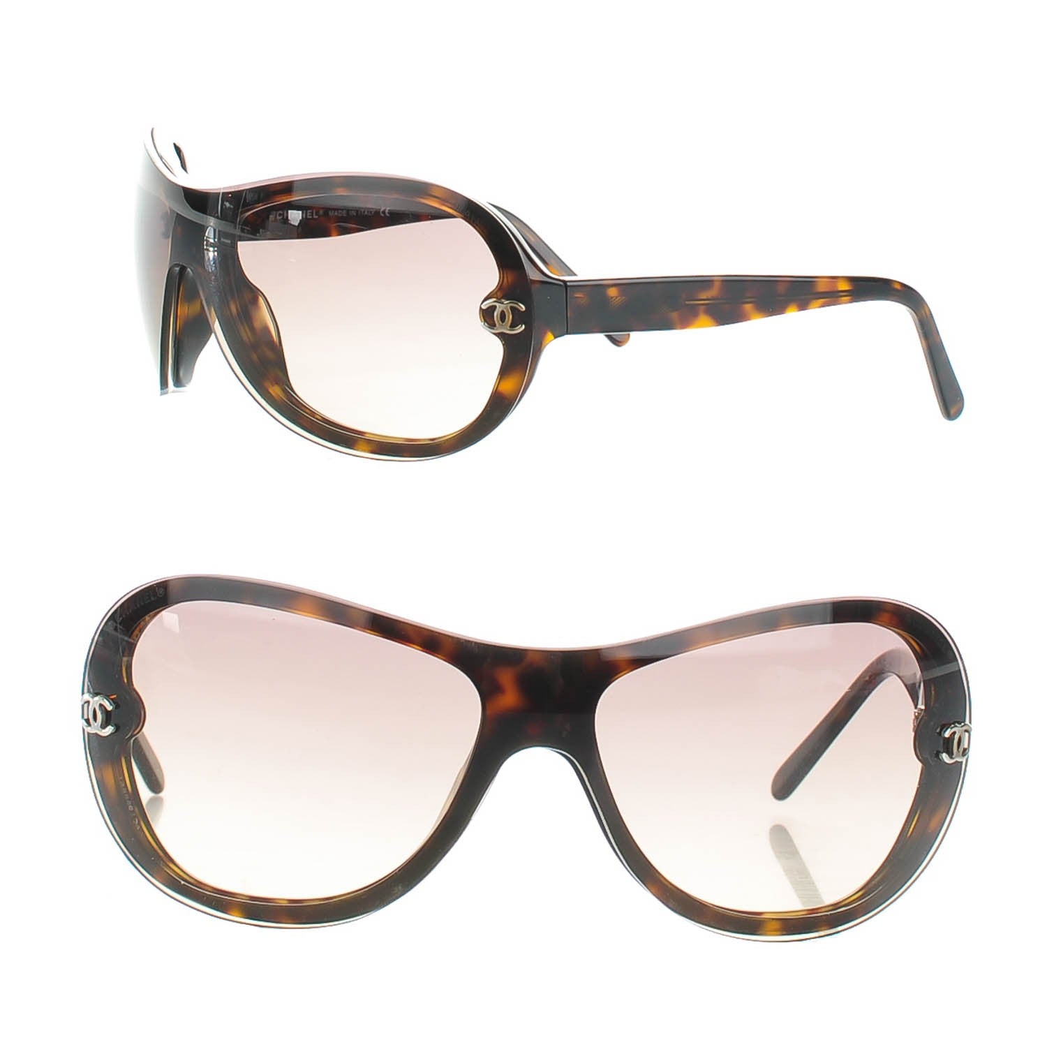 Chanel CC Logo Sunglasses 5066 Tortoise 144249 – FASHIONPHILE
