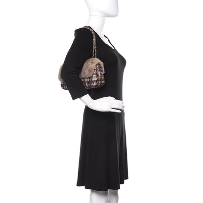Chanel Rabbit Fur Tweed Lizard Small Fantasy Flap Multicolor 2 of 9