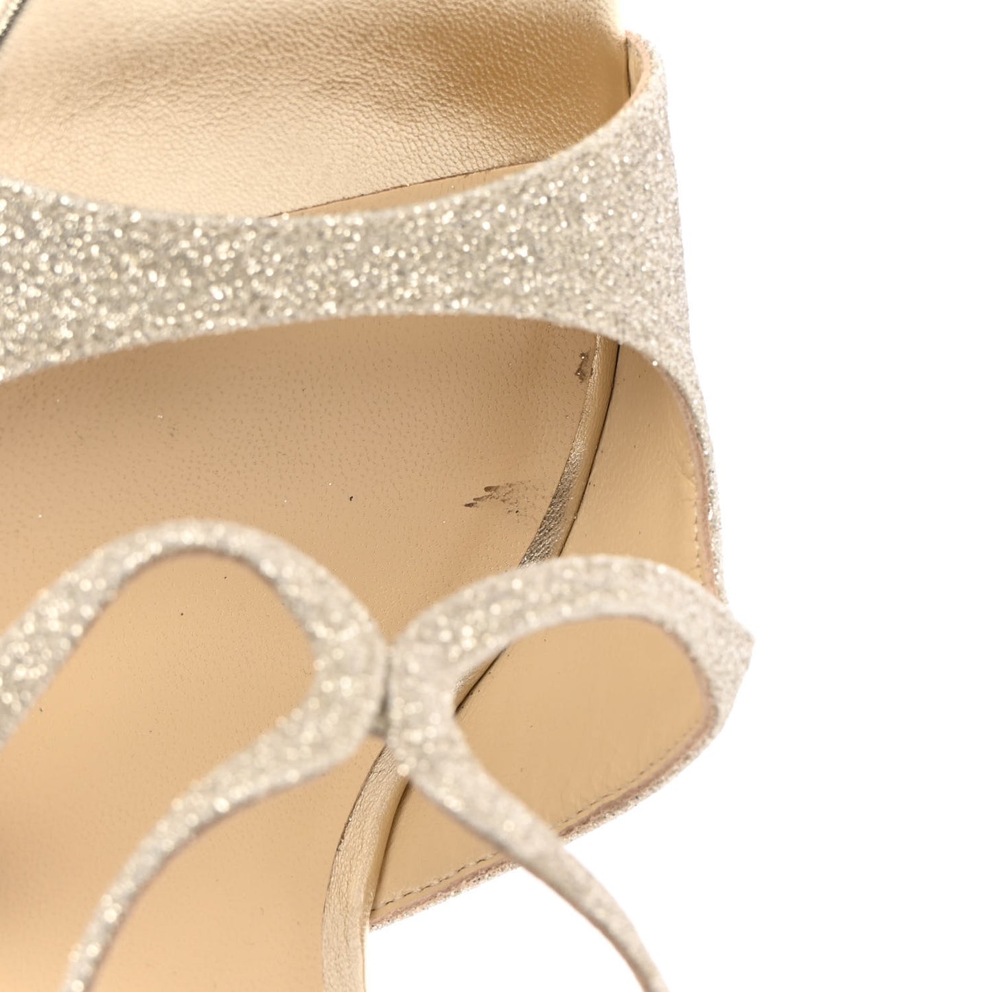 Dusty Glitter Anise 95 Sandals 39.5 Platinum Ice