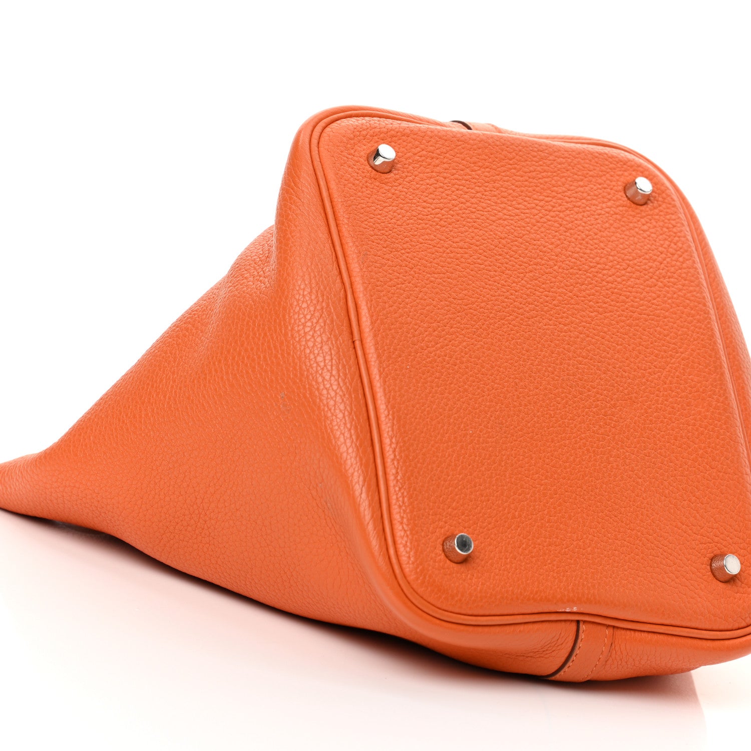 Hermes Taurillon Clemence Picotin Lock 22 MM Orange 9 of 15