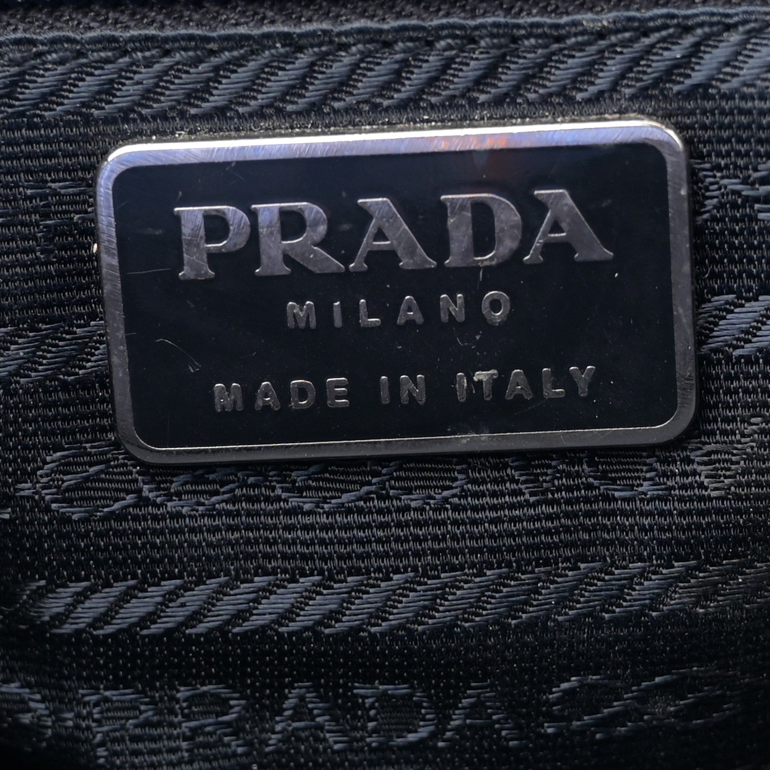 Prada Tessuto Nylon Shoulder Bag Bleu 6 of 9