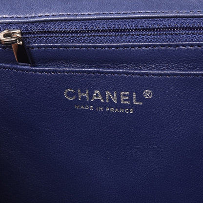 Chanel Lambskin Quilted Jumbo Single Flap Blue 6 of 7