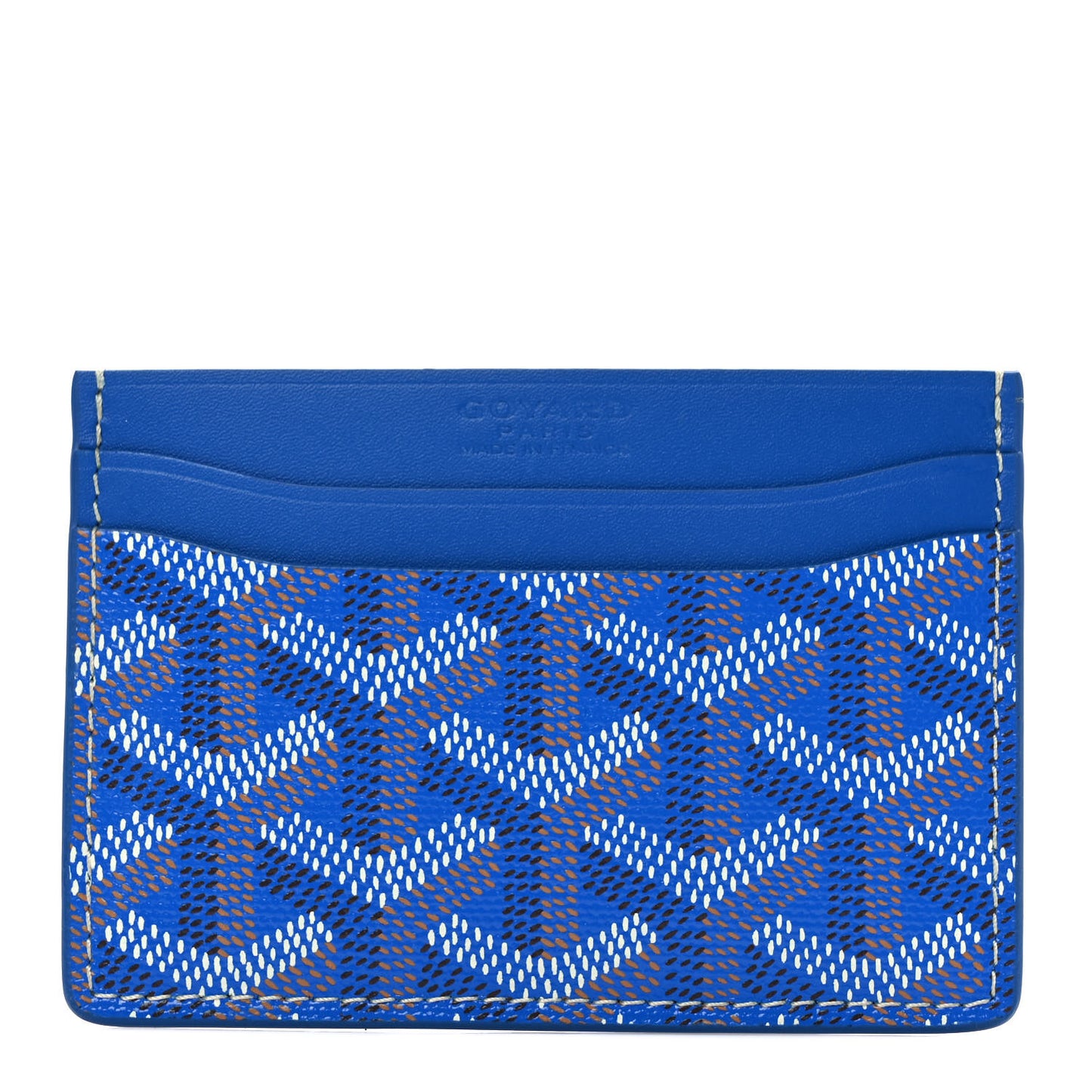 Goyardine Saint Sulpice Card Holder Sky Blue