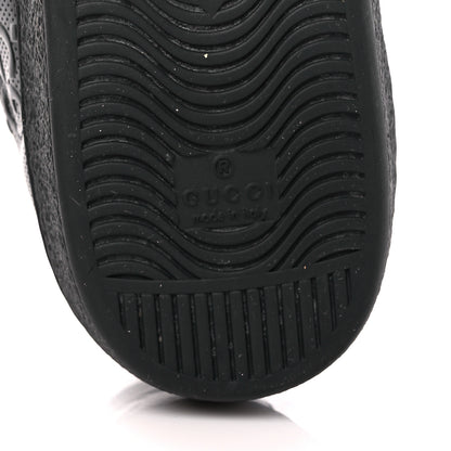 Gucci Calfskin GG Tennis Embossed Mens Ace Sneakers 9 Black 7 of 9