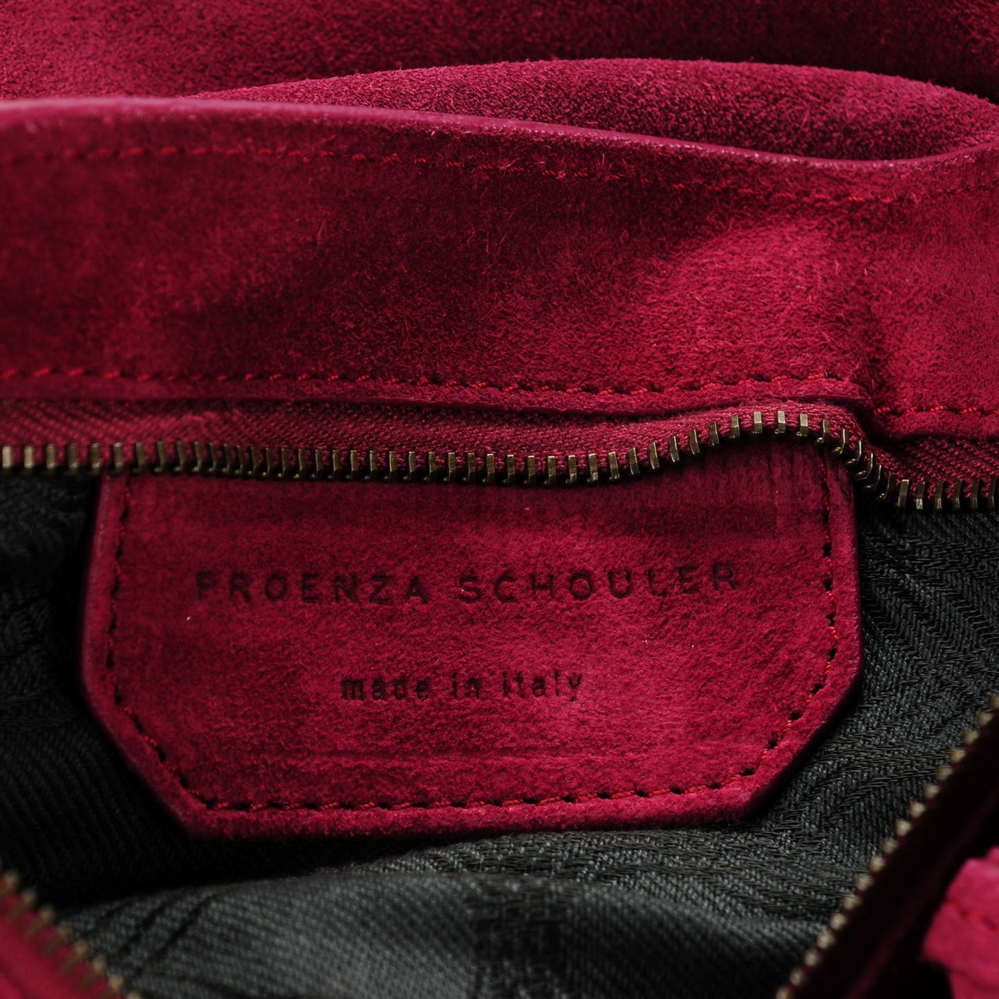 Suede Medium PS1 Satchel Chianti