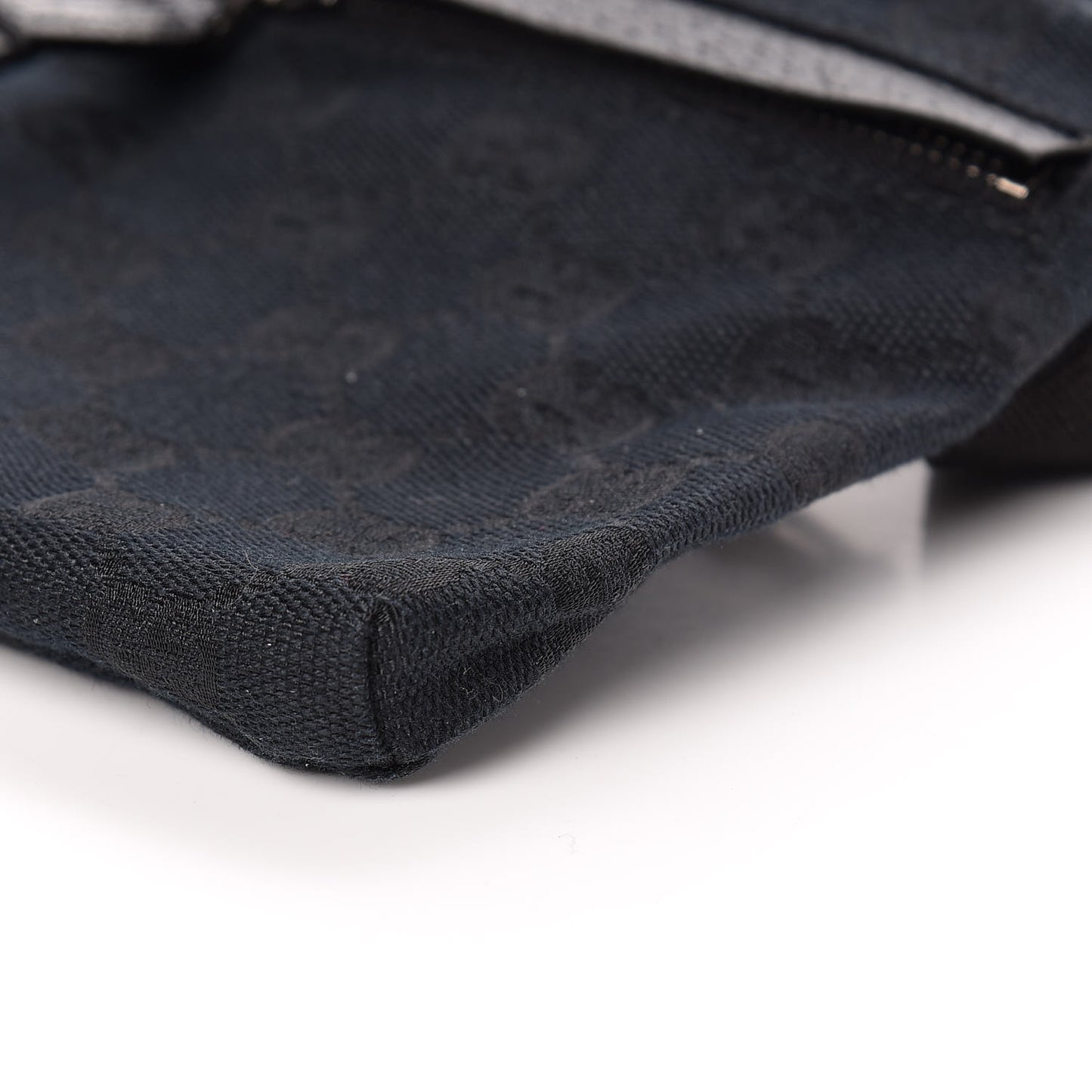 GG Monogram Double Pocket Belt Bag Black