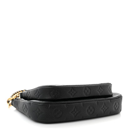 Louis Vuitton Empreinte Monogram Giant Multi Pochette Accessories Black 3 of 10