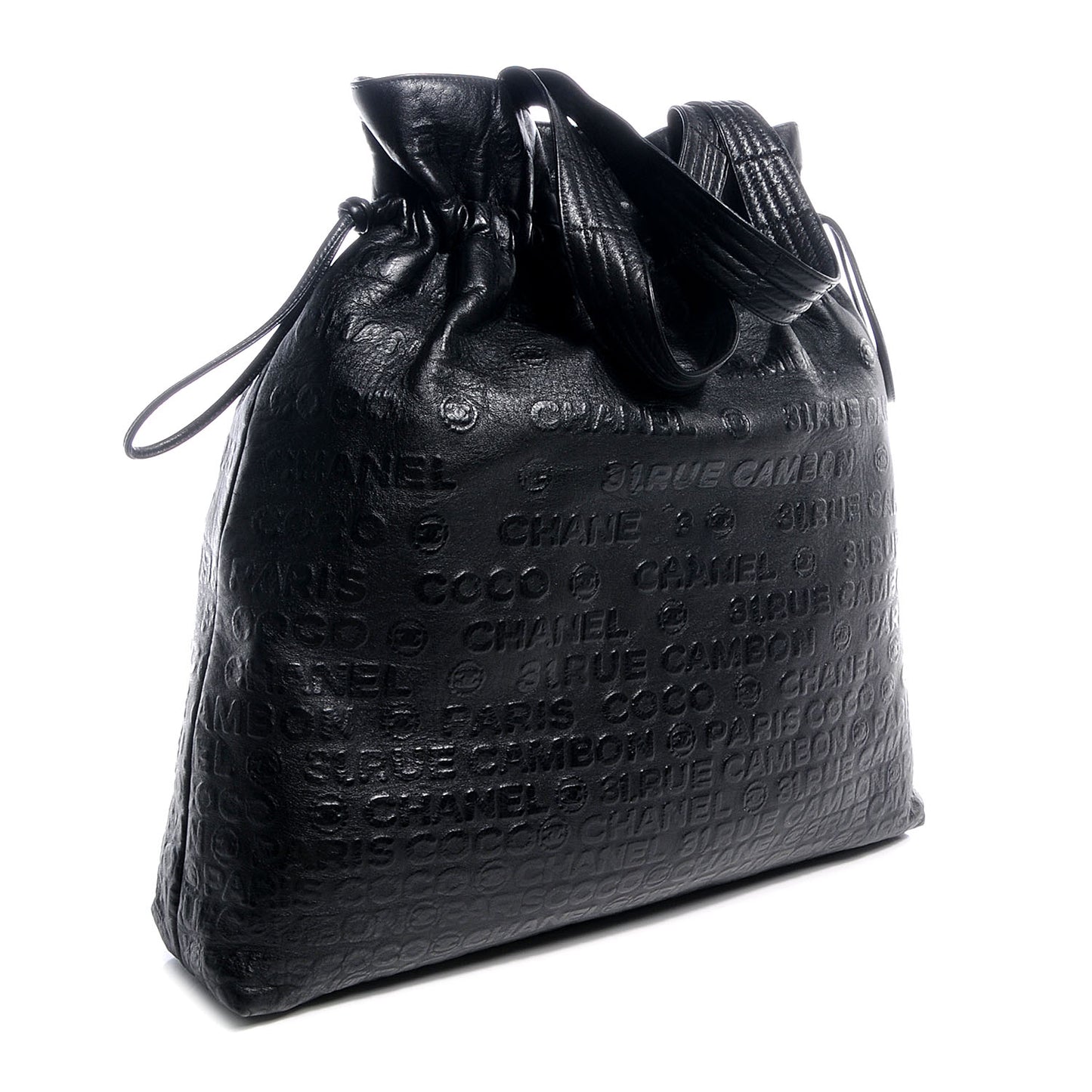 Calf Unlimited Drawstring Tote Black