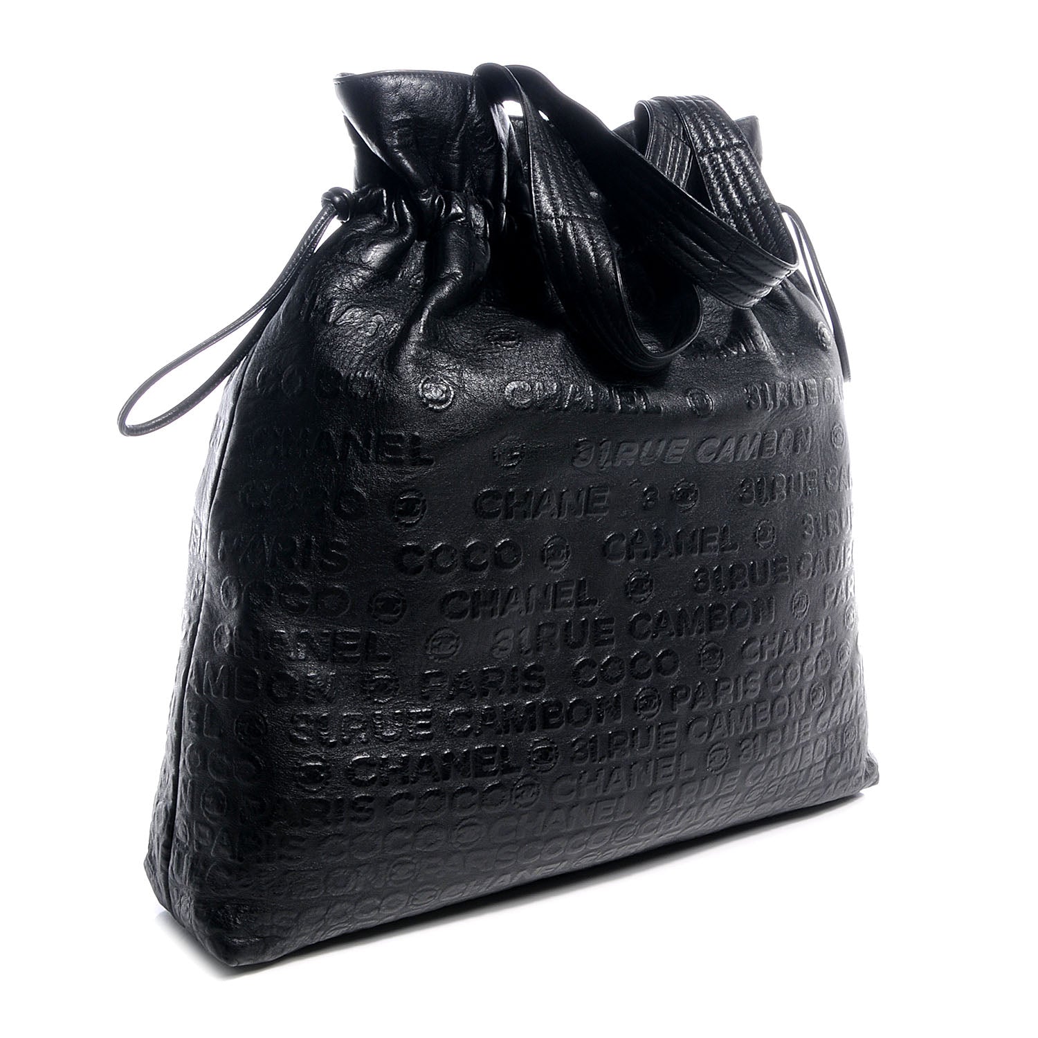 Chanel Calf Unlimited Drawstring Tote Black 3 of 7