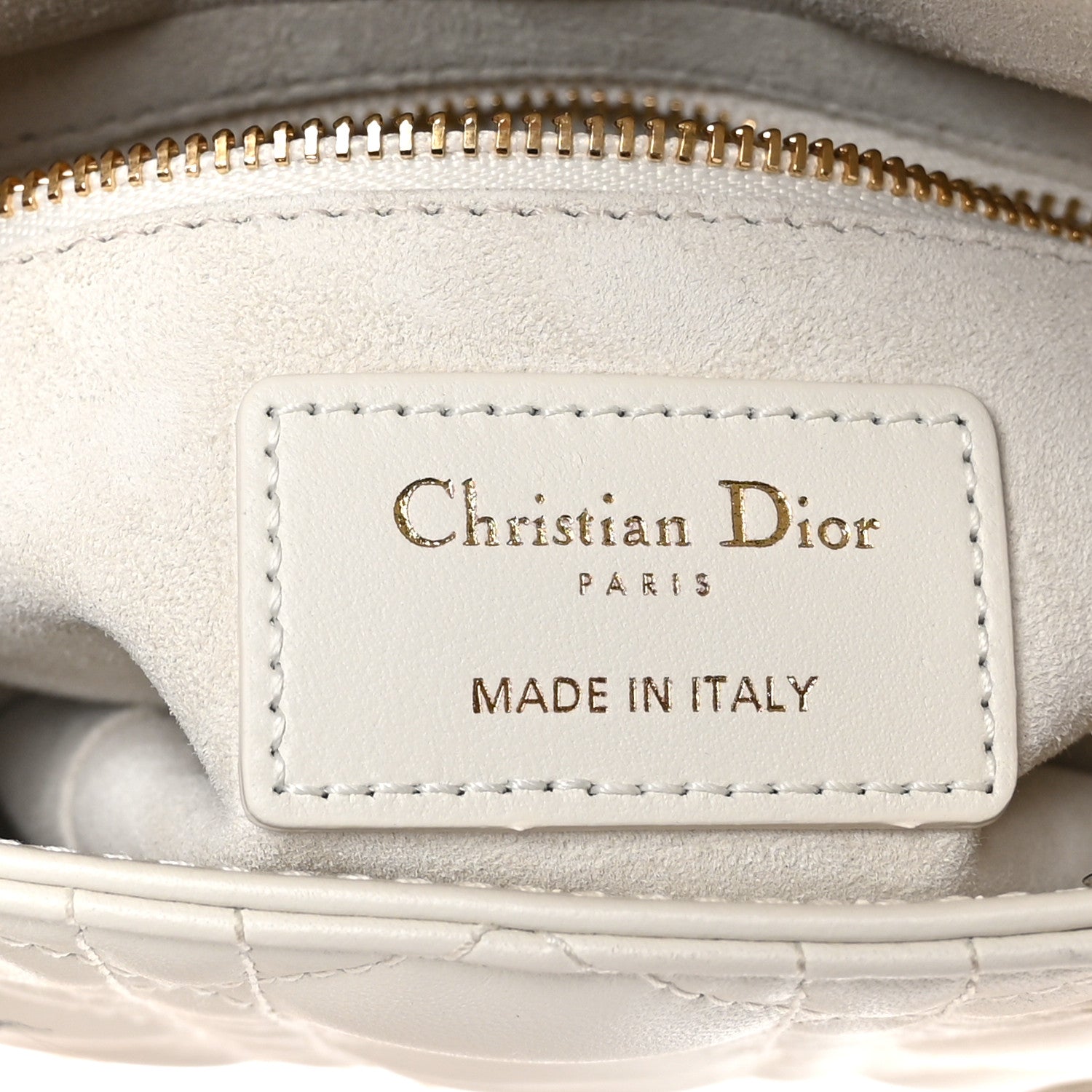 Christian Dior Lambskin Cannage Mini Lady Dior White 6 of 11