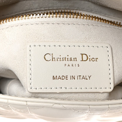 Christian Dior Lambskin Cannage Mini Lady Dior White 6 of 11