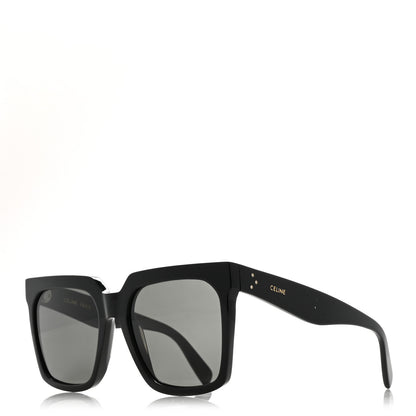 Celine Acetate Polarized Oversized Sunglasses CL4055IN Black 1 of 7