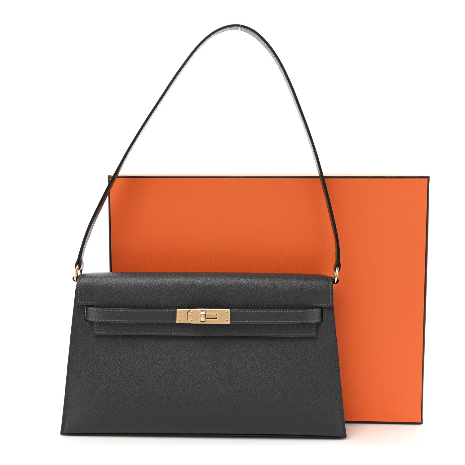 Hermes Madame Calfskin Kelly Elan Gris Meyer 11 of 11